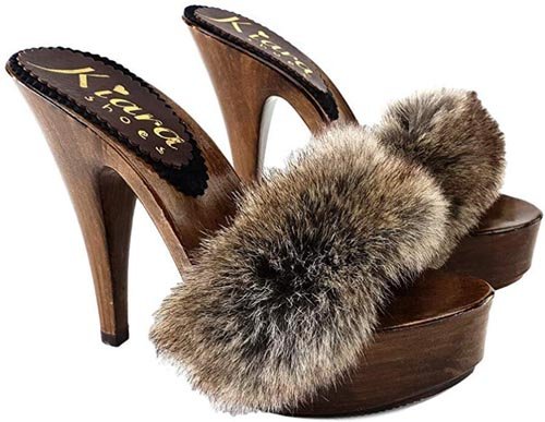 scarpe con pelliccia