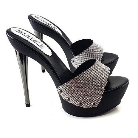zoccoli con fascia strass kiara shoes 1