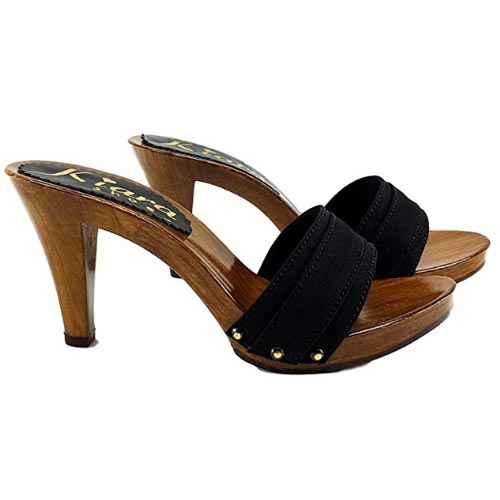 kiara shoes Zoccolo nero Tacco 9