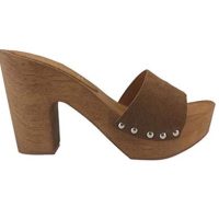 Sandali di legno tacco 10