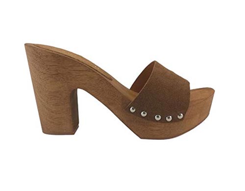 Sandali di legno tacco 10