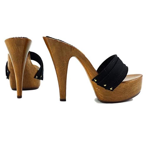 zoccoli neri tacco 13 kiara shoes