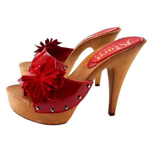 mules rossi tacco 13