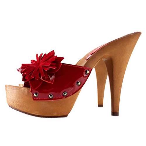 mules rossi tacco 13