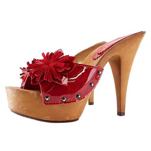 mules rossi tacco 13