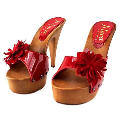 mules rossi tacco 13