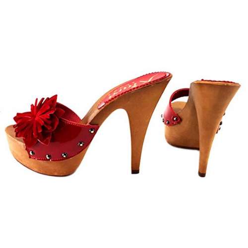 mules rossi tacco 13