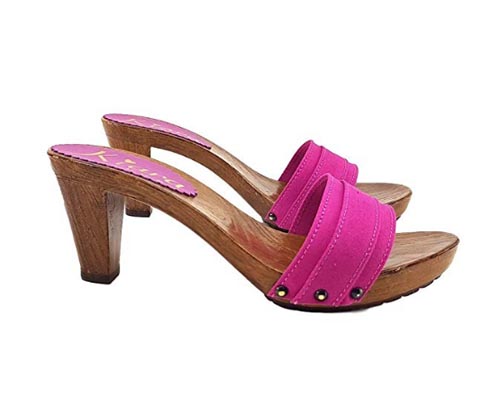 zoccoli bassi fucsia