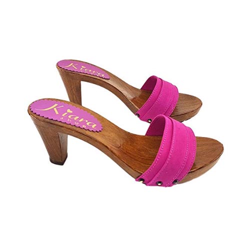 zoccoli bassi fucsia