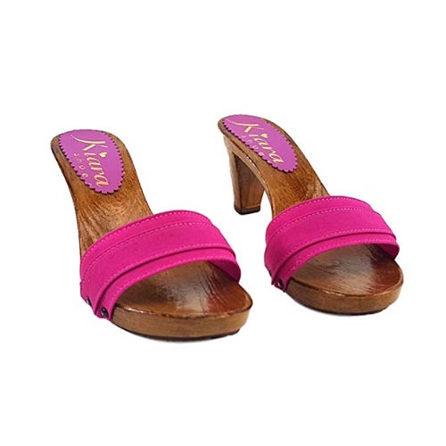 zoccoli bassi fucsia