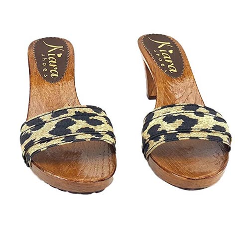 zoccoli bassi leopardati