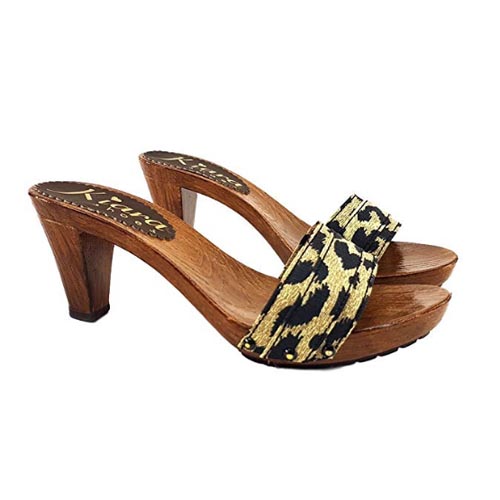 zoccoli bassi leopardati