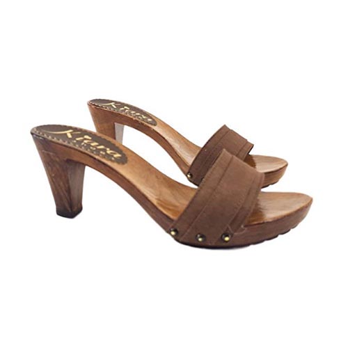 zoccoli bassi marroni