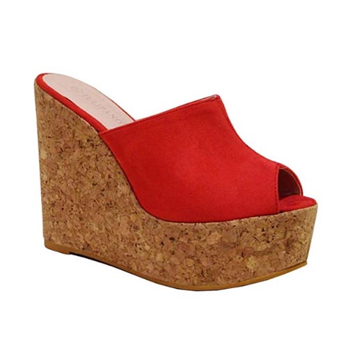 zeppe rosse tacco 15