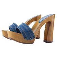 zoccoli denim da donna