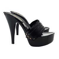 Zoccoli laccati neri