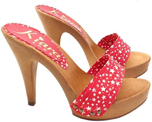 sandali rossi tacco 13