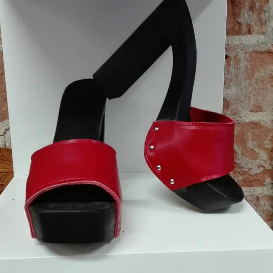 zoccoli leather storm