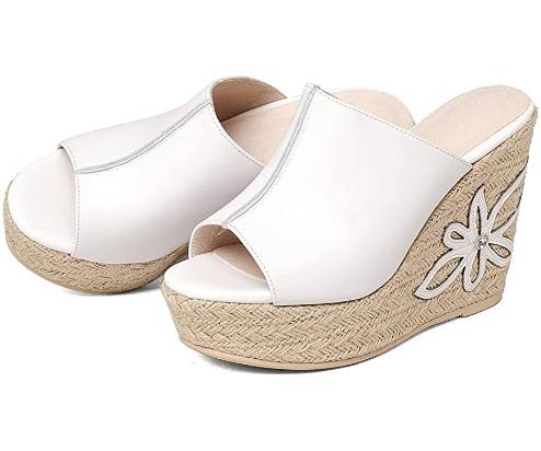 Sandali con tacco a zeppa - immagine 8