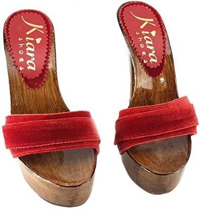 zoccoli con fascia in velluto