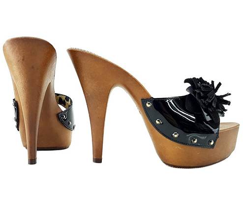 zoccoli alti con fiocco