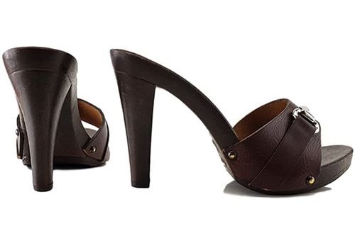 zoccoli con tacco alto 11 cm