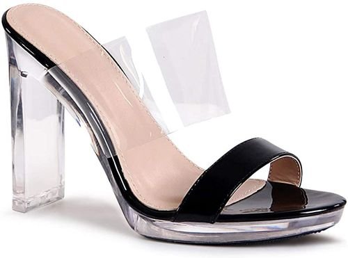 sandali semi trasparenti
