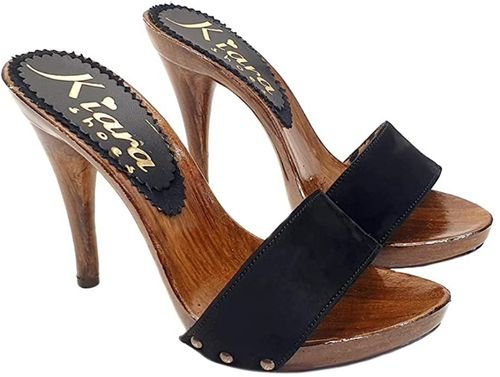 zoccoli con tacco a spillo