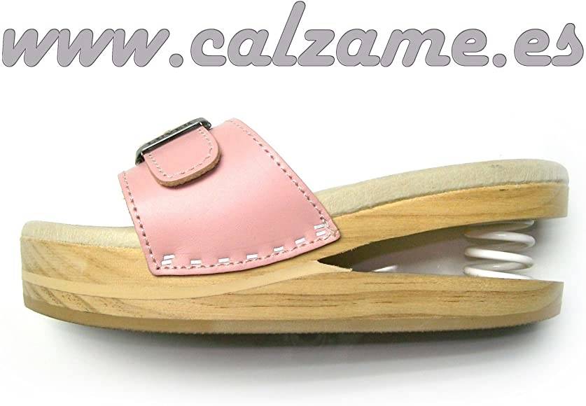 zoccoli con tacco a molla