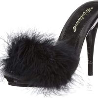 sandali sexy marabou piume