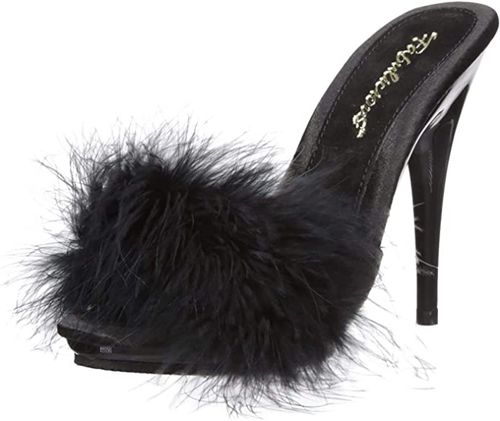 sandali sexy marabou piume