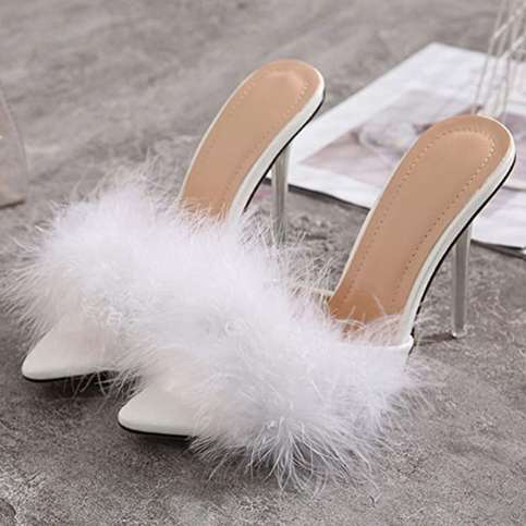 sandali di pelliccia