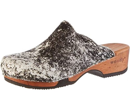 zoccolo di pelle e legno