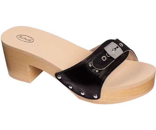 scholl zoccoli con tacco