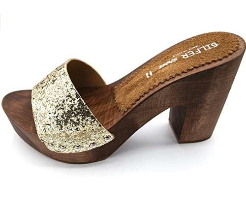 zoccoli con tacco largo