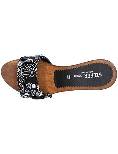 zoccoli in vero legno e pelle