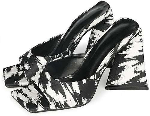 sandali con tacco a triangolo - immagine 20