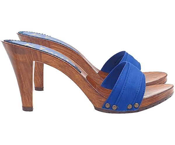 zoccoli blu tacco 9 comodi