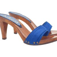zoccoli blu tacco 9