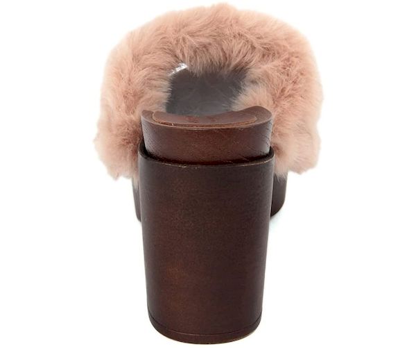 Zoccoli Marradini con pelliccia rosa