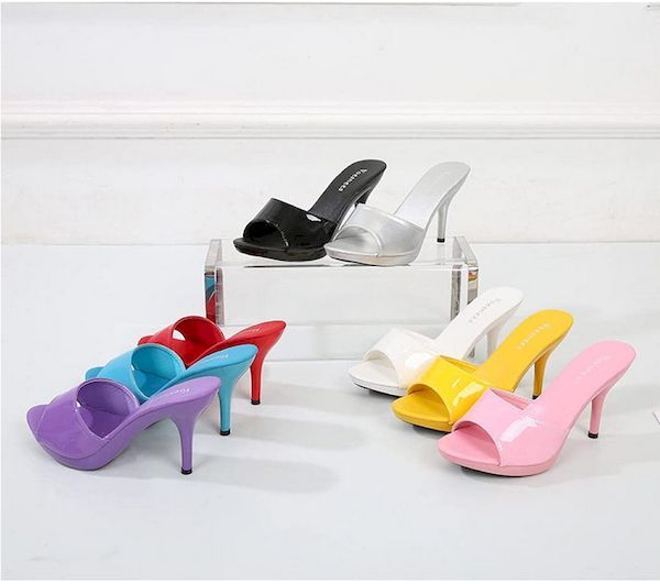 Sandali aperti con tacco