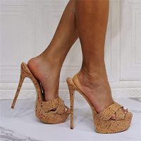 Sandali con tacco a spillo da 16cm