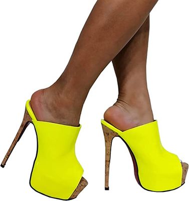 sandali alti con tacco a spillo sexy