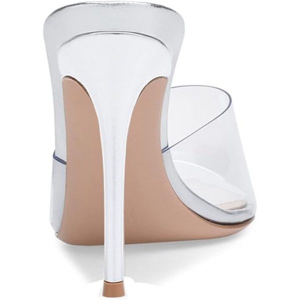 Sandali mules trasparenti - immagine 4