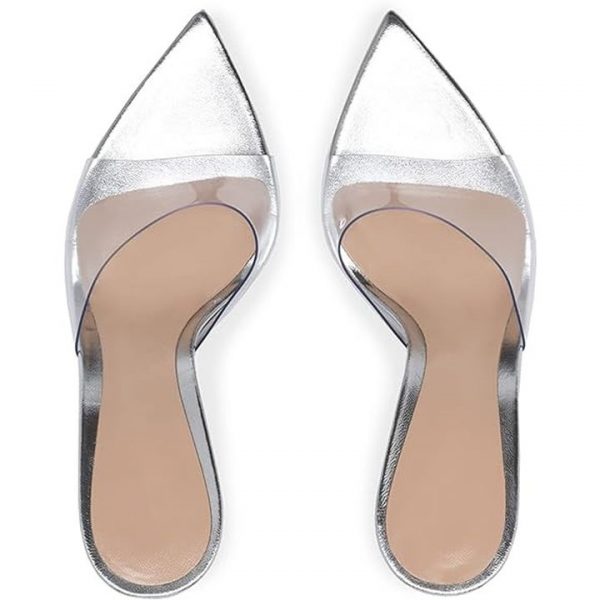 Sandali mules trasparenti - immagine 3