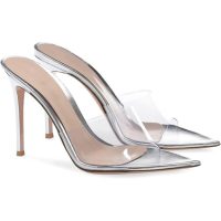 Sandali mules trasparenti