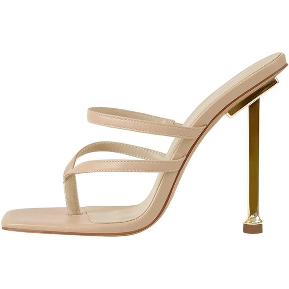 Sandali con tacco di metallo - immagine 3