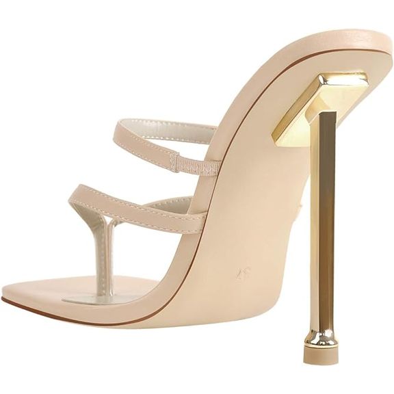 Sandali con tacco di metallo - immagine 4